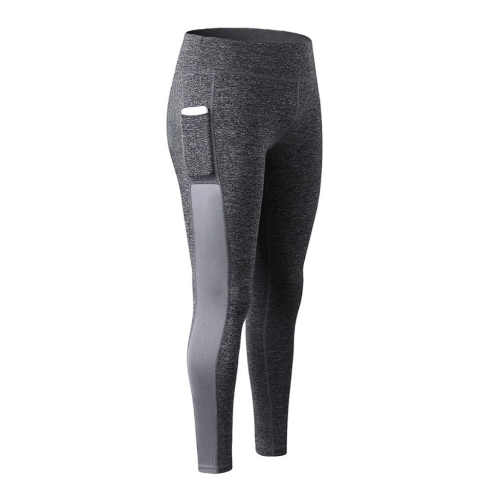 Charcoal pocket leggings w/ mesh panel